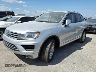2017 Volkswagen Touareg Sport with VIN WVGEF7BP4HD003359, listed as a Copart auction lot 74714594 with Not Provided miles and Salvage Title. Bid and sale history available at DreamBid. Image 1.