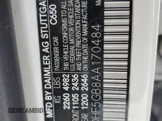 2010 Mercedes-Benz E 350 Luxury с VIN WDDHF5GB8AA170484, выставлен на аукционе Copart как лот 60600095 с пробегом 254 397 миль миль и Списание • Salvage title. История ставок и продаж доступна на DreamBid. Изображение 13.