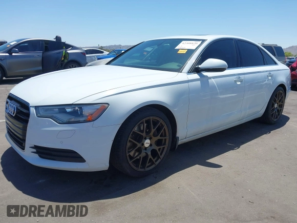 2014 Audi A6 Premium Plus with VIN WAUGFAFC6EN054589, listed as a IAAI auction lot 42308820 with 134,566 mi miles and . Bid and sale history available at DreamBid. Image 2.