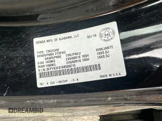 2019 Honda Ridgeline Black Edition with VIN 5FPYK3F81KB500210, listed as a Copart auction lot 67322304 with Not provided miles and Salvage title. Bid and sale history available at DreamBid. Image 13.