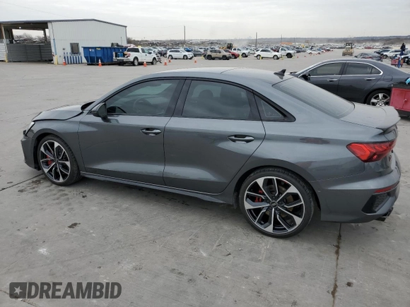 2023 Audi S3 Prestige z VIN WAUJ3DGY5PA099401, wystawiony jako Copart lot #43055445 z przebiegiem 16 731 mil mil oraz Szkoda całkowita • Salvage title. Historia ofert i sprzedaży dostępna na DreamBid. Obrazek 2.