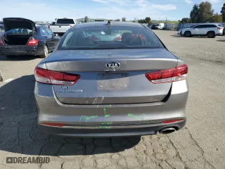 2017 Kia Optima LX with VIN 5XXGT4L32HG125966, listed as a Copart auction lot 44795095 with 75,571 mi miles and Salvage Title. Bid and sale history available at carsss.com. Image 6.