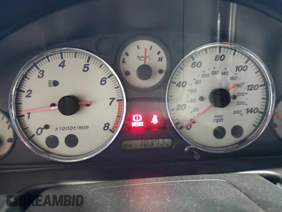 2001 Mazda MX-5 Miata with VIN JM1NB353510209224, listed as a Copart auction lot 51736955 with 103,732 mi miles and Salvage Title. Bid and sale history available at DreamBid. Image 9.