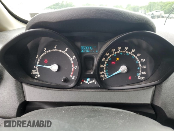2017 Ford Fiesta S with VIN 3FADP4AJXHM142866, listed as a Copart auction lot 60107025 with 63,975 mi miles and Salvage title. Bid and sale history available at DreamBid. Image 9.