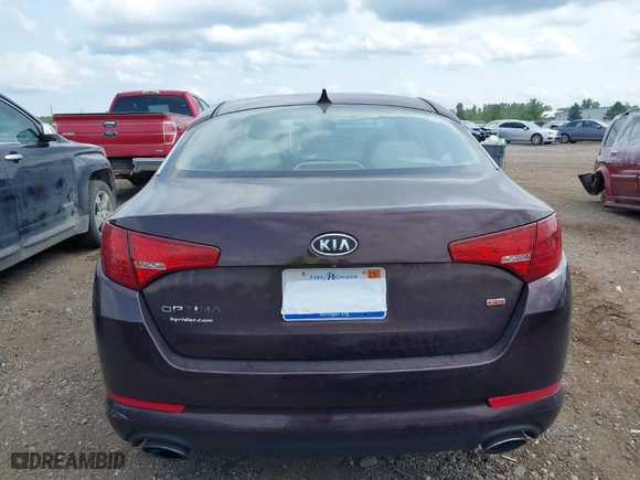 2011 Kia Optima LX with VIN KNAGM4A73B5063778, listed as a IAAI auction lot 39932051 with 143,175 mi miles. Bid and sale history available at carsss.com. Image 12.