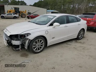 2017 Ford Fusion Energi SE with VIN 3FA6P0PU0HR161853, listed as a Copart auction lot 47646745 with 49,942 mi miles and Salvage Title. Bid and sale history available at carsss.com. Image 1.