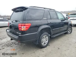 2003 Toyota Sequoia Limited with VIN 5TDBT48AX3S162109, listed as a Copart auction lot 47789145 with 0 mi miles and Clean Title. Bid and sale history available at carsss.com. Image 3.