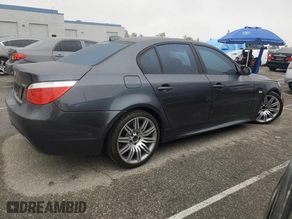 2009 BMW 5 Series 550i with VIN WBANW53559CT55926, listed as a Copart auction lot 50582505 with Not Provided miles and Salvage Title. Bid and sale history available at carsss.com. Image 3.