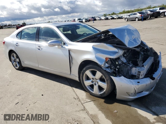 2012 Lexus LS 460 L with VIN JTHGL5EF2C5045169, listed as a Copart auction lot 48004885 with Not provided miles and Salvage title. Bid and sale history available at DreamBid. Image 4.