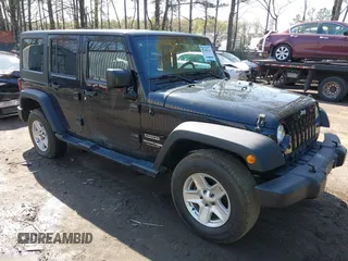 2018 Jeep Wrangler Unlimited Sport with VIN 1C4BJWDG7JL888844, listed as a IAAI auction lot 41909165 with 70,117 mi miles and . Bid and sale history available at DreamBid. Image 1.