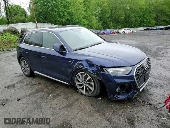 2023 Audi Q5 S line Premium with VIN WA1GAAFYXP2157574, listed as a Copart auction lot 55911315 with 17,830 mi miles and Salvage title. Bid and sale history available at DreamBid. Image 14.