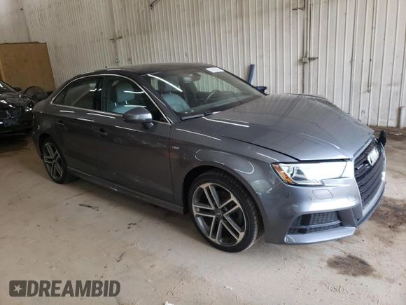 2017 Audi A3 Premium Plus with VIN WAUJ8GFF7H1060118, listed as a Copart auction lot 60925654 with 58,913 mi miles and Salvage Title. Bid and sale history available at DreamBid. Image 4.