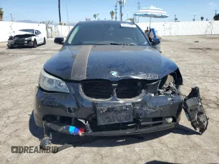 2006 BMW 5 Series 530i with VIN WBANE73556CM36242, listed as a Copart auction lot 52580755 with 162,065 mi miles and Salvage Title. Bid and sale history available at carsss.com. Image 5.
