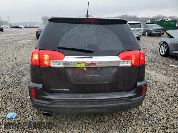 2016 GMC Terrain SLE with VIN 2GKALMEK2G6137220, listed as a Copart auction lot 47583625 with 117,156 mi miles and Salvage Title. Bid and sale history available at carsss.com. Image 6.