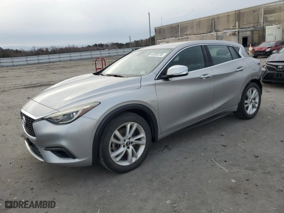 2017 Infiniti QX30 with VIN SJKCH5CP1HA020045, listed as a Copart auction lot 49338735 with 32,144 mi miles and Salvage Title. Bid and sale history available at carsss.com. Image 1.