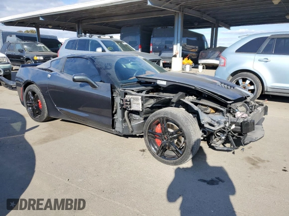 2017 Chevrolet Corvette 3LT with VIN 1G1YF2D75H5118511, listed as a Copart auction lot 43003065 with 22,883 mi miles and Salvage Title. Bid and sale history available at carsss.com. Image 4.