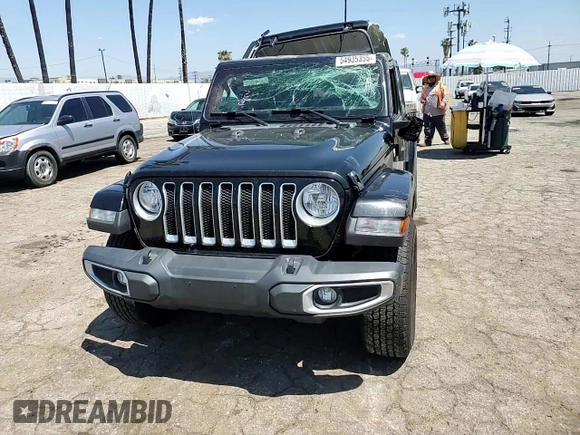 2020 Jeep Wrangler Unlimited Sahara z VIN 1C4HJXEN2LW213644, wystawiony jako Copart lot #54935355 z przebiegiem 76 268 mil mil oraz Szkoda całkowita • Salvage title. Historia ofert i sprzedaży dostępna na DreamBid. Obrazek 15.