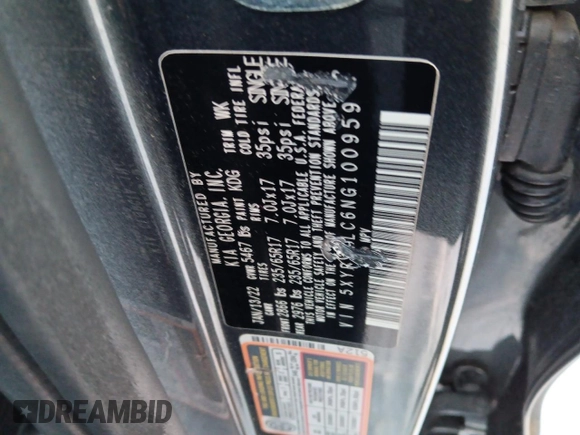 2022 Kia Sorento LX z VIN 5XYRGDLC6NG100959, wystawiony jako Copart lot #88527785 z przebiegiem 68 110 mil mil oraz Szkoda całkowita • Salvage title. Historia ofert i sprzedaży dostępna na DreamBid. Obrazek 12.