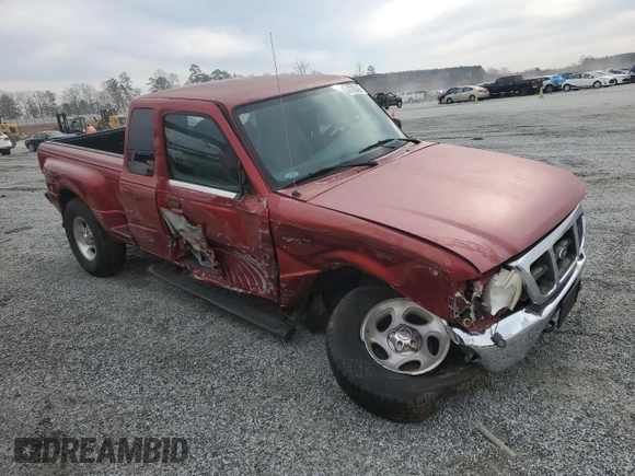 2000 Ford Ranger XL with VIN 1FTZR15V1YTB05504, listed as a Copart auction lot 47763485 with 211,756 mi miles and Salvage Title. Bid and sale history available at DreamBid. Image 4.