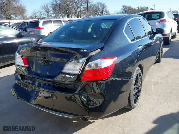 2014 Honda Accord Sedan Sport with VIN 1HGCR2F54EA113485, listed as a IAAI auction lot 41632521 with 204,594 mi miles. Bid and sale history available at carsss.com. Image 4.
