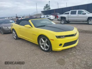 2015 Chevrolet Camaro LT with VIN 2G1FF3D38F9214336, listed as a IAAI auction lot 41815037 with 84,049 mi miles. Bid and sale history available at carsss.com. Image 1.