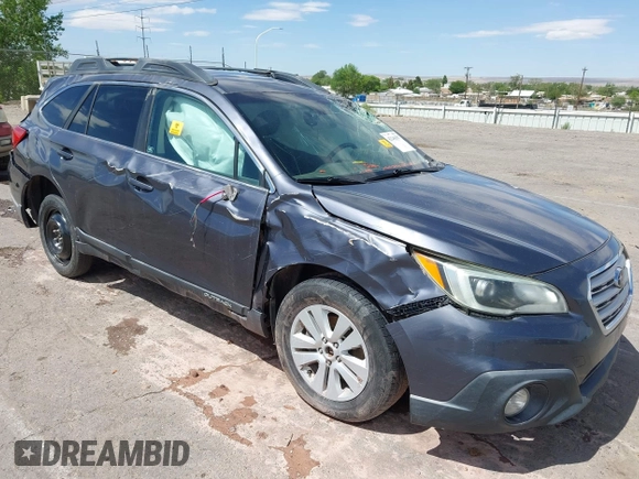 2015 Subaru Outback Premium with VIN 4S4BSBFC6F3282566, listed as a IAAI auction lot 42246387 with 208,467 mi miles and . Bid and sale history available at DreamBid. Image 6.