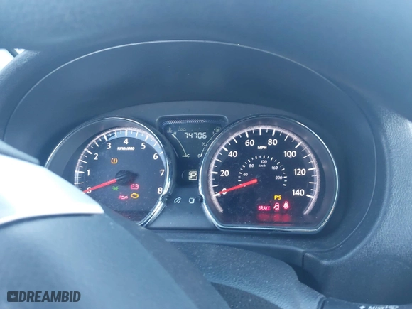 2019 Nissan Versa Sedan SV with VIN 3N1CN7AP7KL875152, listed as a IAAI auction lot 41406896 with 74,706 mi miles. Bid and sale history available at carsss.com. Image 7.