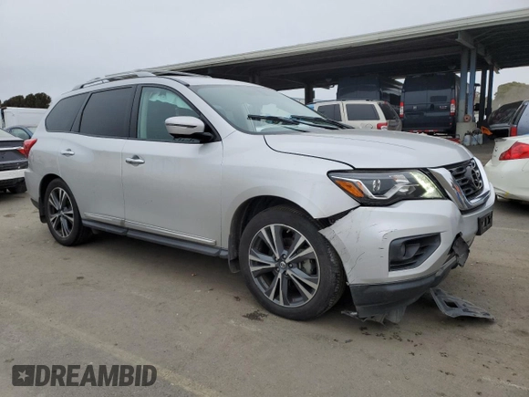 2017 Nissan Pathfinder SL with VIN 5N1DR2MN5HC655530, listed as a Copart auction lot 44841365 with 72,954 mi miles and Salvage title. Bid and sale history available at DreamBid. Image 4.