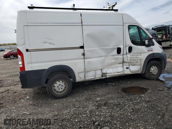 2019 Ram ProMaster Cargo with VIN 3C6TRVCG9KE526704, listed as a Copart auction lot 54785744 with 72,782 mi miles and Salvage Title. Bid and sale history available at DreamBid. Image 3.