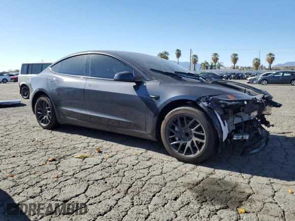 2025 Tesla Model 3 Long Range with VIN 5YJ3E1EA1SF878806, listed as a Copart auction lot 50427005 with 9,790 mi miles and Salvage Title. Bid and sale history available at DreamBid. Image 4.