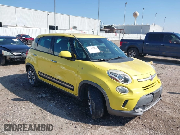 2014 FIAT 500L Trekking with VIN ZFBCFADH3EZ013347, listed as a IAAI auction lot 41551204 with 96,679 mi miles and . Bid and sale history available at DreamBid. Image 1.