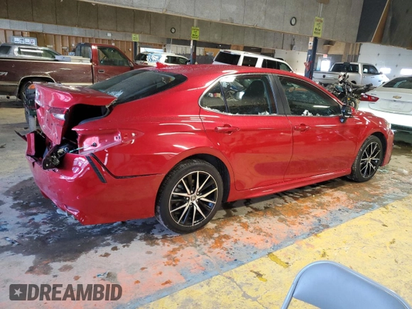 2023 Toyota Camry SE with VIN 4T1G11AK3PU078529, listed as a Copart auction lot 45859675 with 75,230 mi miles and Salvage Title. Bid and sale history available at DreamBid. Image 3.