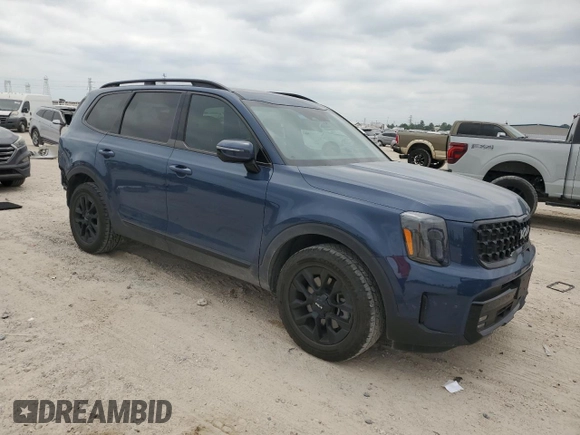 2024 Kia Telluride SX X-Line with VIN 5XYP5DGC6RG459113, listed as a Copart auction lot 52729565 with 23,743 mi miles and Salvage Title. Bid and sale history available at carsss.com. Image 4.