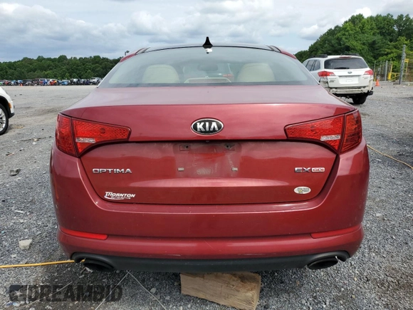 2013 Kia Optima EX with VIN 5XXGN4A78DG159503, listed as a Copart auction lot 65555305 with 171,256 mi miles and Clean title. Bid and sale history available at DreamBid. Image 6.