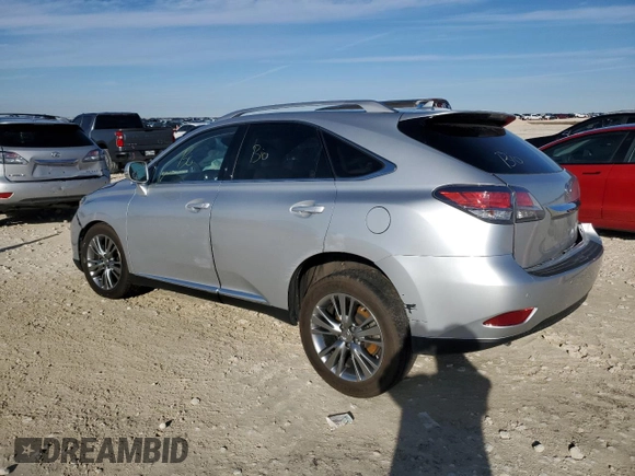 2013 Lexus RX 350 with VIN JTJBK1BA4D2034593, listed as a Copart auction lot 87593175 with 160,636 mi miles and Salvage Title. Bid and sale history available at carsss.com. Image 2.