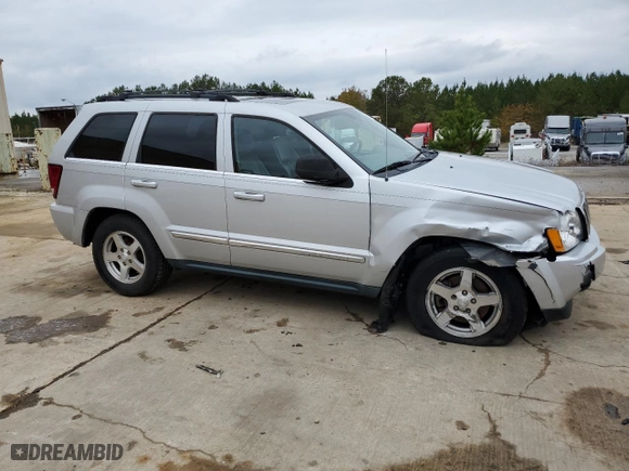 2007 Jeep Grand Cherokee Limited with VIN 1J8HR58247C701881, listed as a Copart auction lot 82380254 with 186,379 mi miles and Clean Title. Bid and sale history available at carsss.com. Image 4.