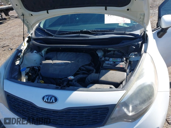 2014 Kia Rio LX with VIN KNADM4A30E6403029, listed as a IAAI auction lot 41717924 with 61,192 mi miles. Bid and sale history available at carsss.com. Image 10.