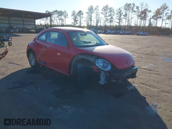 2017 Volkswagen Beetle 1.8T Fleet with VIN 3VWF17AT8HM609304, listed as a IAAI auction lot 41239011 with 68,318 mi miles. Bid and sale history available at carsss.com. Image 1.