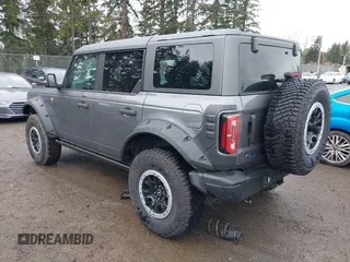 2023 Ford Bronco with VIN 1FMEE5DP5PLC15681, listed as a IAAI auction lot 41594150 with 4,691 mi miles. Bid and sale history available at carsss.com. Image 3.