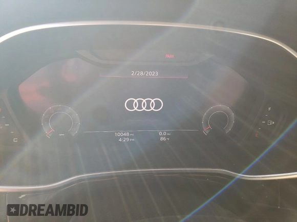 2020 Audi Q3 S line Prestige with VIN WA1FECF31L1120851, listed as a Copart auction lot 43015763 with 10,048 mi miles. Bid and sale history available at carsss.com. Image 9.