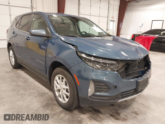 2024 Chevrolet Equinox LT with VIN 3GNAXKEG4RL326621, listed as a IAAI auction lot 42194754 with 21,167 mi miles and . Bid and sale history available at DreamBid. Image 1.