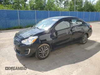 2017 Mitsubishi Mirage SE with VIN ML32F4FJ8HHF09755, listed as a Copart auction lot 61188075 with 199,612 mi miles and Salvage title. Bid and sale history available at DreamBid. Image 1.