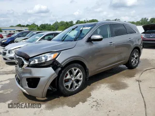 2016 Kia Sorento SXL with VIN 5XYPK4A53GG118204, listed as a Copart auction lot 63864735 with 112,507 mi miles and Salvage title. Bid and sale history available at DreamBid. Image 1.