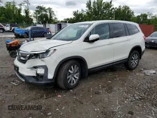 2019 Honda Pilot EX-L z VIN 5FNYF6H56KB052872, wystawiony jako Copart lot #58176885 z przebiegiem 71 034 mil mil oraz Szkoda całkowita • Salvage title. Historia ofert i sprzedaży dostępna na DreamBid. Obrazek 1.