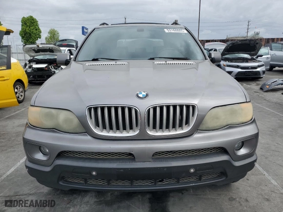 2006 BMW X5 4.4i with VIN 5UXFB53536LV22152, listed as a Copart auction lot 53160005 with 178,555 mi miles and Salvage Title. Bid and sale history available at carsss.com. Image 5.