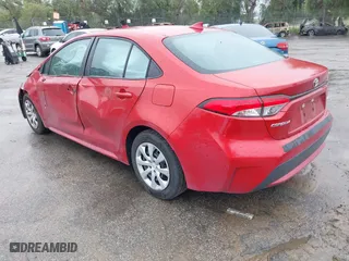 2020 Toyota Corolla LE with VIN 5YFEPRAE1LP096201, listed as a IAAI auction lot 41808175 with 90,111 mi miles. Bid and sale history available at carsss.com. Image 3.