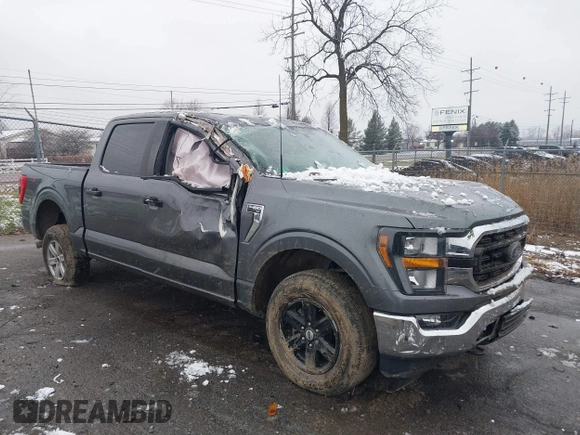 2023 Ford F-150 XL with VIN 1FTFW1E5XPFA34750, listed as a IAAI auction lot 41151167 with 47,175 mi miles. Bid and sale history available at carsss.com. Image 1.