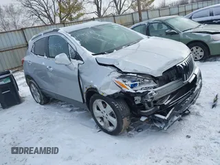 2015 Buick Encore with VIN KL4CJASB5FB257483, listed as a IAAI auction lot 41595174 with 91,826 mi miles. Bid and sale history available at carsss.com. Image 1.