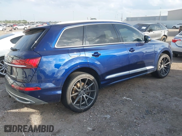 2021 Audi Q7 Premium Plus with VIN WA1LXAF72MD017846, listed as a IAAI auction lot 41475952 with 62,193 mi miles and . Bid and sale history available at DreamBid. Image 4.