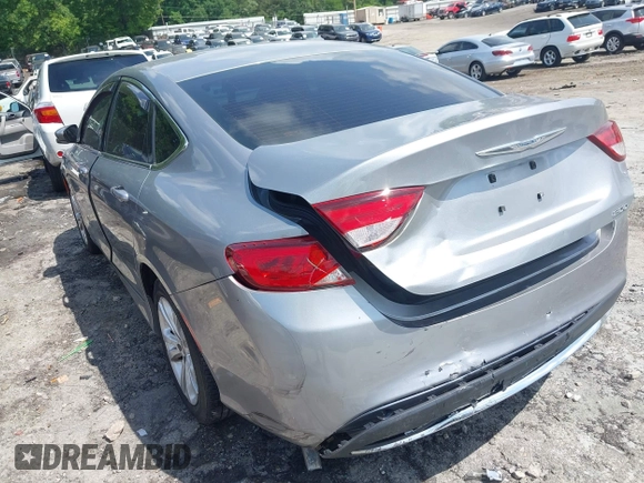 2015 Chrysler 200 Limited with VIN 1C3CCCABXFN503136, listed as a IAAI auction lot 42133998 with 96,313 mi miles and . Bid and sale history available at DreamBid. Image 6.